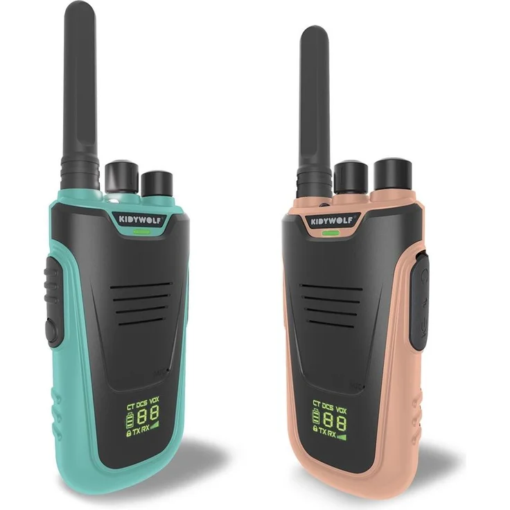 Kidywolf Kidytalk, Walkie-Talkie mit Gegensprechfunktion, Reichweite bis 6 km, Blau