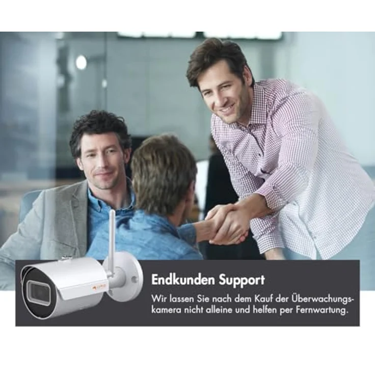 Lupus - LE202 3MP WLAN IP Kamera für draußen, SD Slot, 100°, Nachtsicht, Bewegungserkennung, Ios und Android App, Integrierbar in Die LUPUSEC Smarthome Alarmanlage, inkl. Verwaltungssoftware – Bild 4