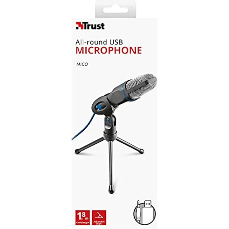 TRUST Mico USB Microphone Schwarz (18290220103) – Bild 17