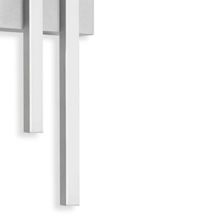 TELEFUNKEN - LED Außenwandleuchte, Außenwandlampe 2-flammig, 8 Watt, 960 Lumen, 4.000 Kelvin, IP44, Silberfarbig, 470x155x42mm, 313004TF – Bild 3