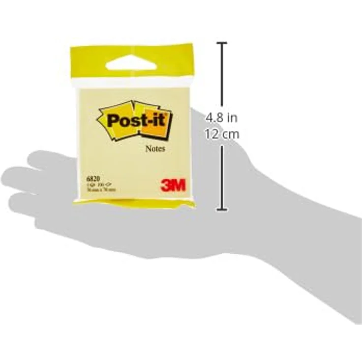 Post-it® Haftnotizblock 7100172243, Gelbe Haftnotizen 76 mm x 76 mm, 100 Blatt – Bild 4