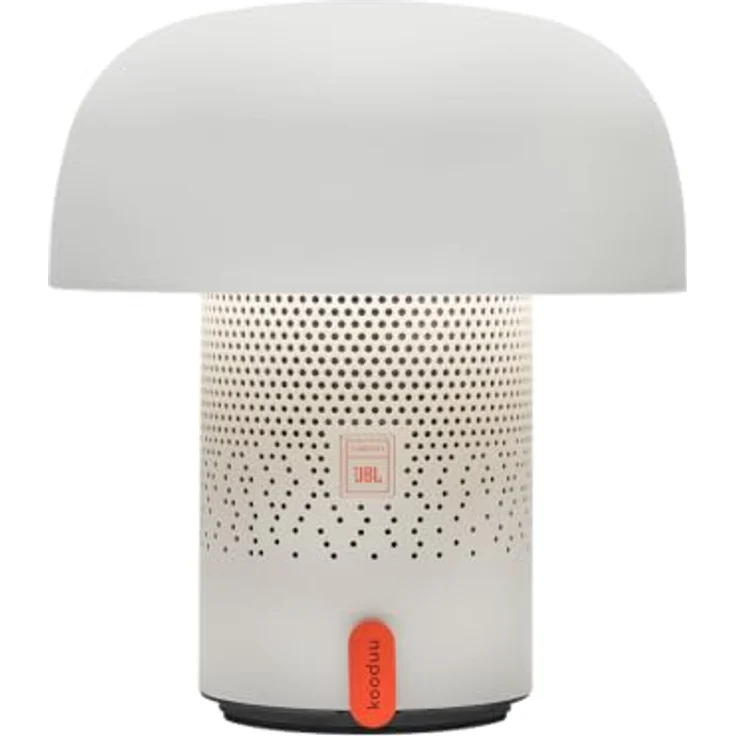 Kooduu Sensa Play Tragbare Lautsprecherlampe mit SOUND by JBL, 360° Bluetooth-Audio, dimmbarem LED-Licht in Cloudy White, 10W, 11 Stunden Akkulaufzeit – Bild 1
