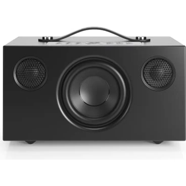 Audio Pro C5 MKII - Tragbarer Multiroom Lautsprecher mit Bluetooth & WiFi - Kabelloser Smart Speaker mit App-Steuerung für Air Play, Spotify Connect - Schwarz – Bild 4
