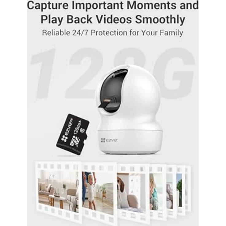 EZVIZ 128 GB Micro-SD-Karte, microSDHC, Lesegeschwindigkeit bis zu 90 MB/s, Klasse 10, U3, UHS-I, wasserdicht und stoßfest – Bild 3