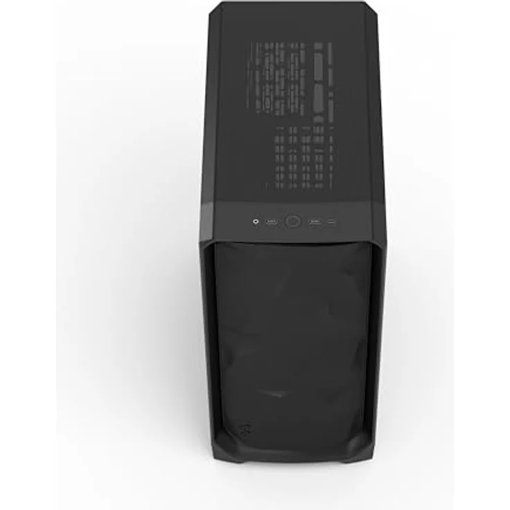 Fractal Design Meshify 3 Solid Midi-Tower PC-Gehäuse für E-ATX Motherboards, schwarz, mit 3 vorinstallierten 140-mm-Lüftern und Stahl-Seitenteil – Bild 6