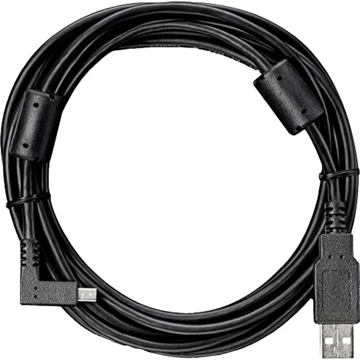 Wacom ACK4220601 USB Kabel, 3 m USB A zu mini-USB Typ B gewinkelt, schwarz – Bild 1