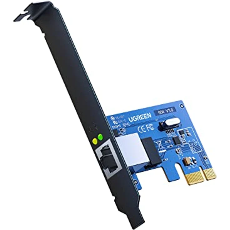 UGREEN PCI Express 1000Mbps PCIe Netzwerkkarte Gigabit Ethernet LAN Karte für PC, Windows 11/10/8/7/Vista/XP, RTL8111G-Chipsatz, inkl. Standard- und Low-Profile-Halterung – Bild 1