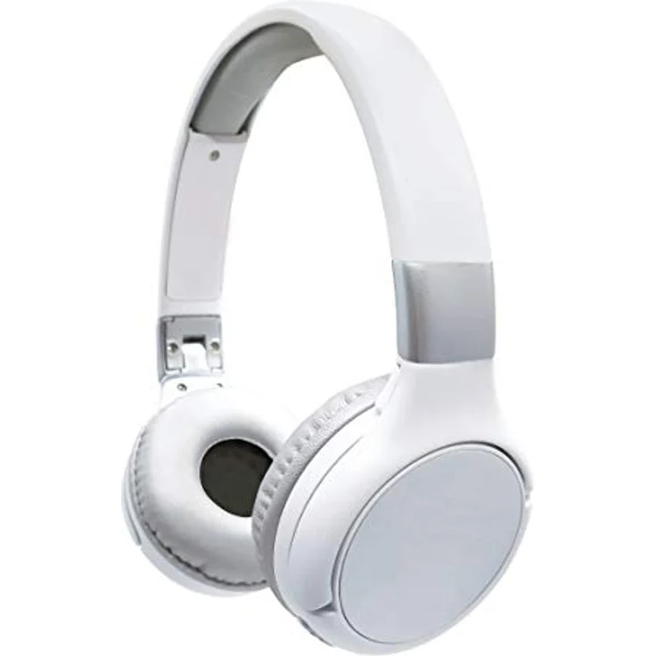 Lexibook HPBT010S Acoustix 2-in-1-Bluetooth-Kopfhörer-Stereo Wireless Wired, faltbar, verstellbar, blau Weiß/Silber, Einheitsgröße – Bild 1
