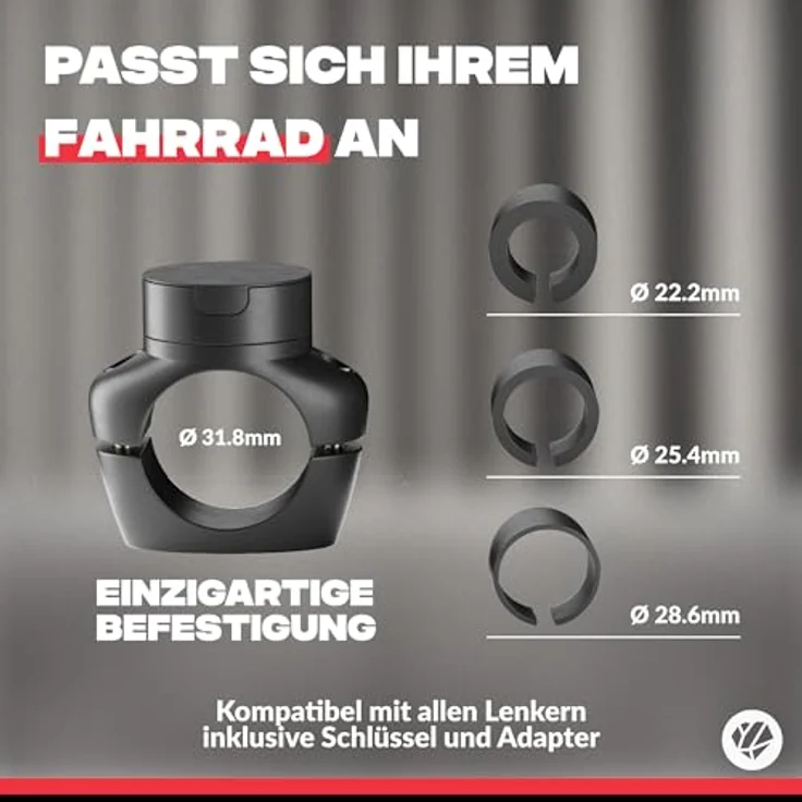 Shapeheart Fahrrad-Handyhalterung PRO, abnehmbare magnetische Hülle für Smartphones bis 14,7 cm – Bild 4