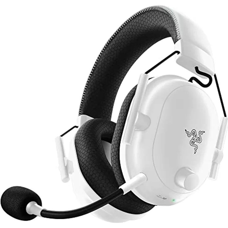 Razer BlackShark V2 Pro (2023) - Kabelloses Premium-Esports-Headset (HyperClear Super-Breitband-Mikrofon, TriForce Titanium 50mm Treiber, HyperSpeed Wireless-Technologie, bis zu 70 Std. Akku) Weiß