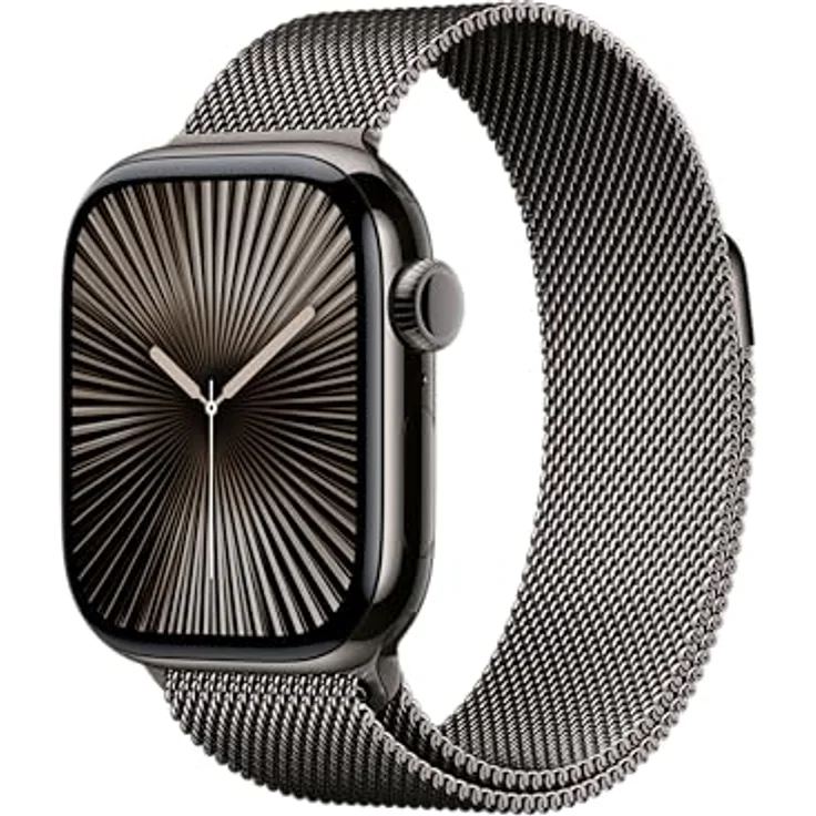 Apple Watch Band - Milanaise Armband - 42 mm - Schiefer - Individuell einstellbar - Magnetisch - Edelstahl - Apple – Bild 2