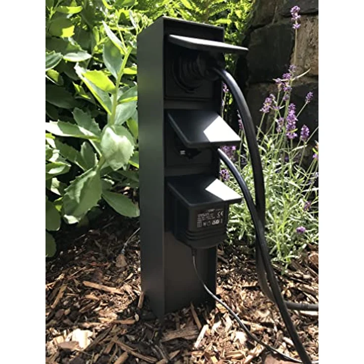 Die Bold GmbH Gartensteckdose ABANO, 3 Schuko Stecker, Witterungsbeständig, leichte Montage – Bild 5