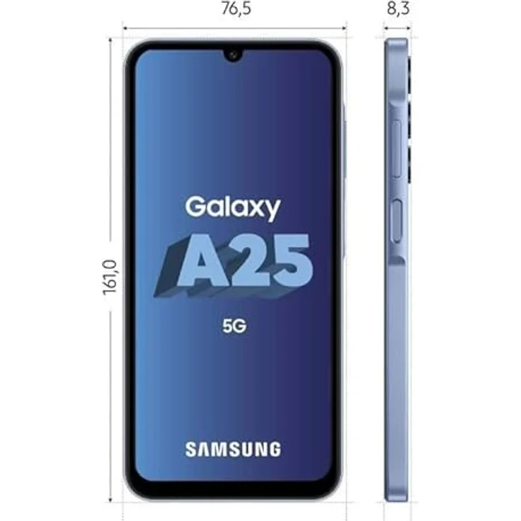 Samsung Galaxy A25 5G Smartphone, Simlockfrei ohne Vertrag, 256 GB, Blue – Bild 2