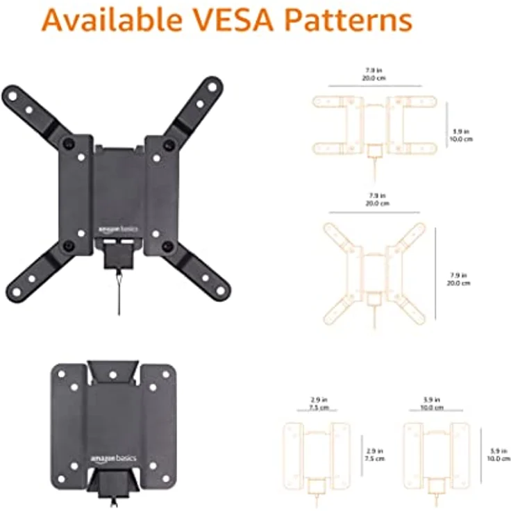 Amazon Basics Fixed Flat TV Wall Mount fits 12-Inch to 40-Inch TVs and VESA 200x200 – Bild 5