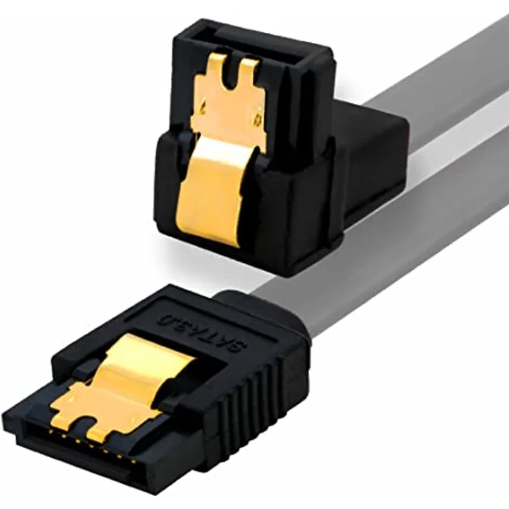 BIGtec BIG2030 0,1m HDD S-ATA Kabel grau gerade/unten Kontakte vergoldet