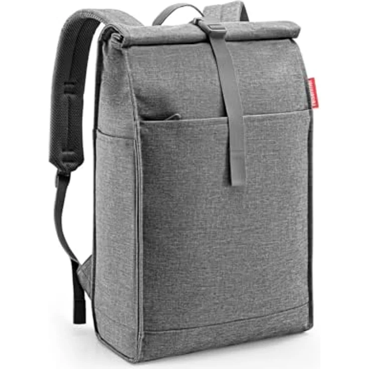 reisenthel urban rolltop backpack twist silver, geräumiger Rucksack aus recyceltem Polyester, wasserabweisend, 16L Volumen, für Freizeit und Arbeitsweg – Bild 2