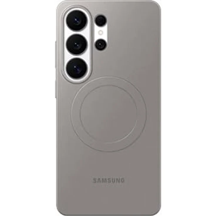 Samsung Slim Magnet Smartphone Case EF-SS948, schlanke Hülle für Galaxy S26 Ultra, stoßfest mit Magnetring, Silikon, dünn und griffig, Gray – Bild 1