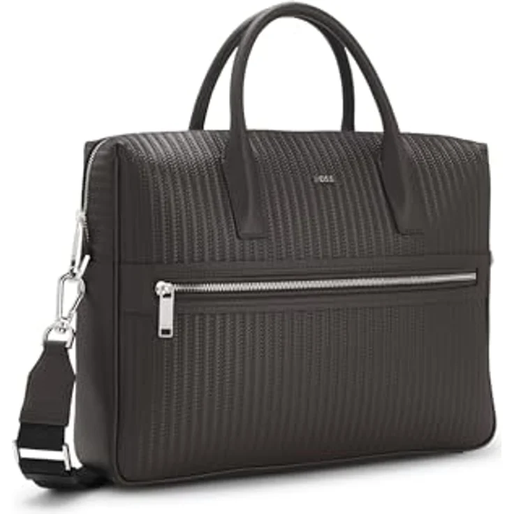 Boss Daxter Aktentasche aus Leder, 39 cm mit Laptopfach, braun – Bild 4