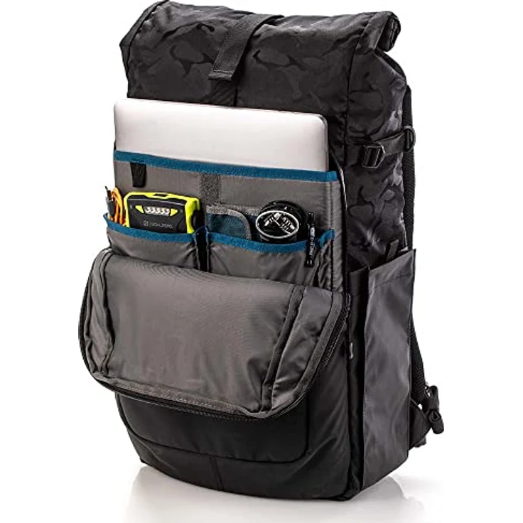 Tenba Fulton v2, Fotorucksack 16L aus Segeltuch in Schwarz/Schwarz Camo für Fotografen und Multimedia-Entwickler – Bild 10