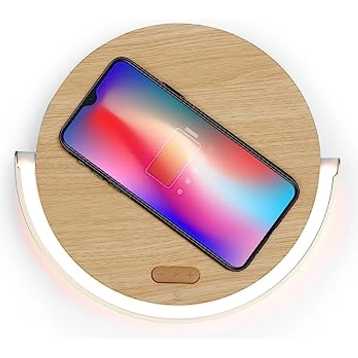 LIVOO TES242 Tragbarer Bluetooth-Lautsprecher mit LED-Beleuchtung, kabelloses Ladegerät und 4 Stunden Spielzeit – Bild 5