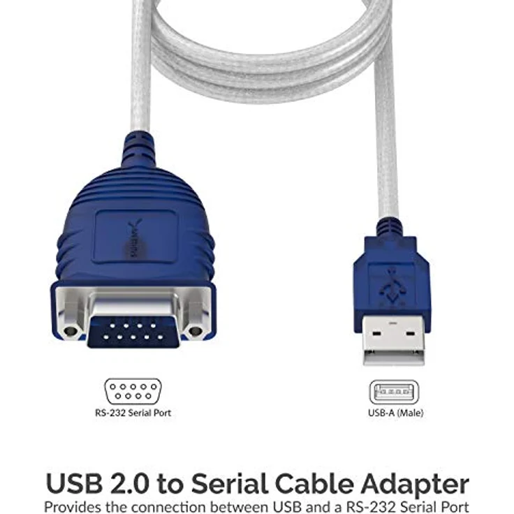 Sabrent USB 2.0 to Serial (9-Pin) DB-9 RS-232 Converter Cable, Prolific Chipset, Hexnuts, [Windows 10-8.1-8-7-VISTA-XP, Mac OS X 10.6 and Above] 6-Feet (CB-9P6F) - Preisvergleich – Bild 3