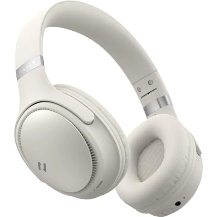 Havit H630BT, Over-Ear Bluetooth Kopfhörer mit 36 Std. Akkulaufzeit, kabellos, Silber