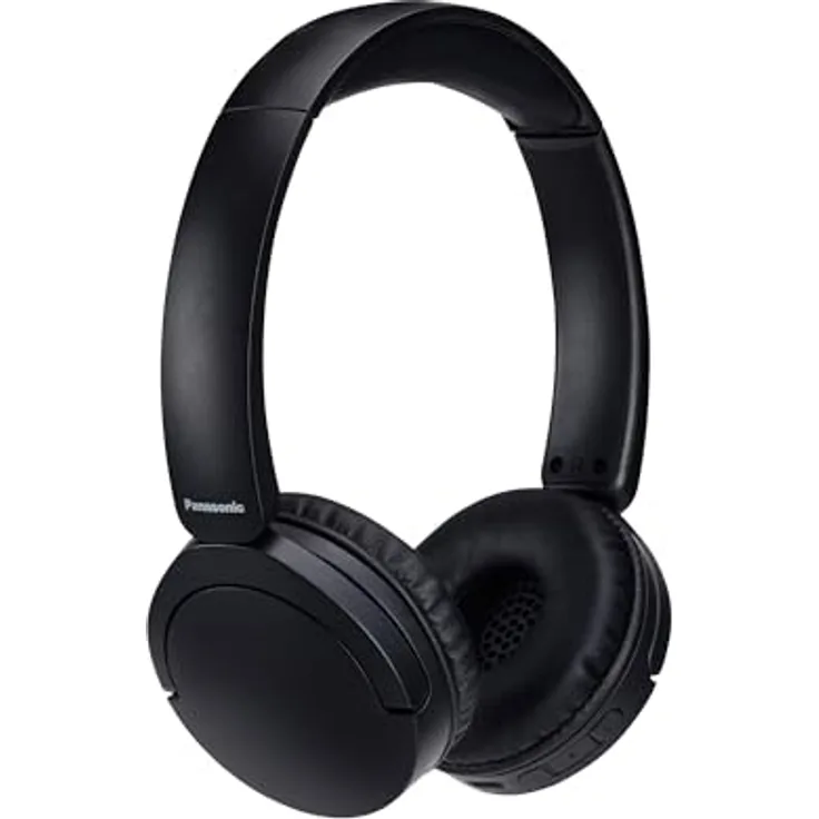 Panasonic RB-HF630BE-K Kabelloser Street-Kopfhörer, On-Ear, Bluetooth 5.3, bis zu 72 Stunden Wiedergabe, USB-C, Schwarz