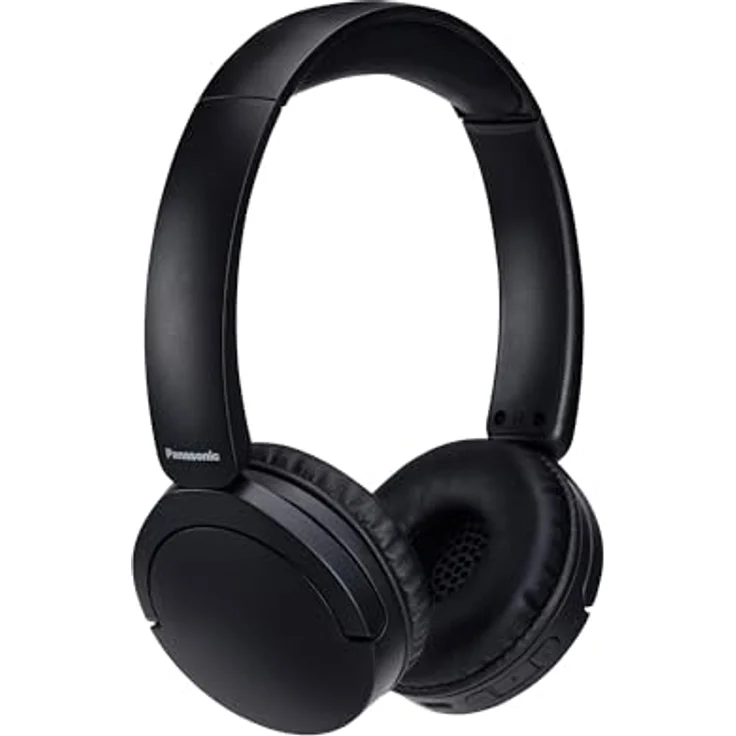 Panasonic RB-HF630BE-K Kabelloser Street-Kopfhörer, On-Ear, Bluetooth 5.3, bis zu 72 Stunden Wiedergabe, USB-C, Schwarz – Bild 1