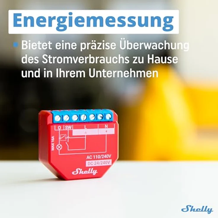 Shelly Shelly PlusLine 1PM Plus Relay Switch mit Energiemessung WLAN Bluetooth – Bild 6