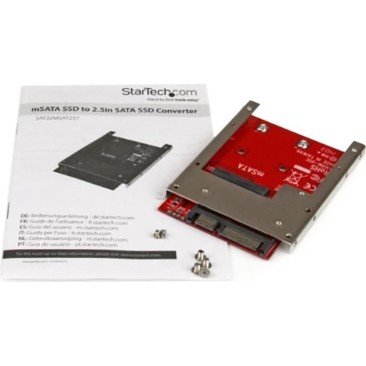 StarTech.com mSATA SSD auf 2,5 Zoll SATA Adapter - Konverter, mSATA auf 22-Pin SATA 6,4cm HDD Adapter – Bild 3