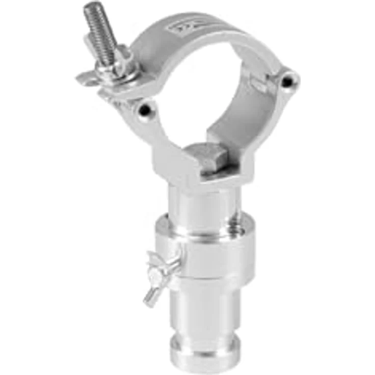 EUROLITE TPZ-1 Klammer mit TV-Zapfen silber | Montageklammer für 50-mm-Rohr, abnehmbare Aufnahme, Maximallast WLL 100 kg – Bild 3