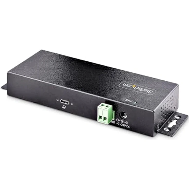 StarTech.com 7-Port Industrial USB Hub, 10Gbps, Metal Mountable, TAA-konform, schwarz – Bild 2
