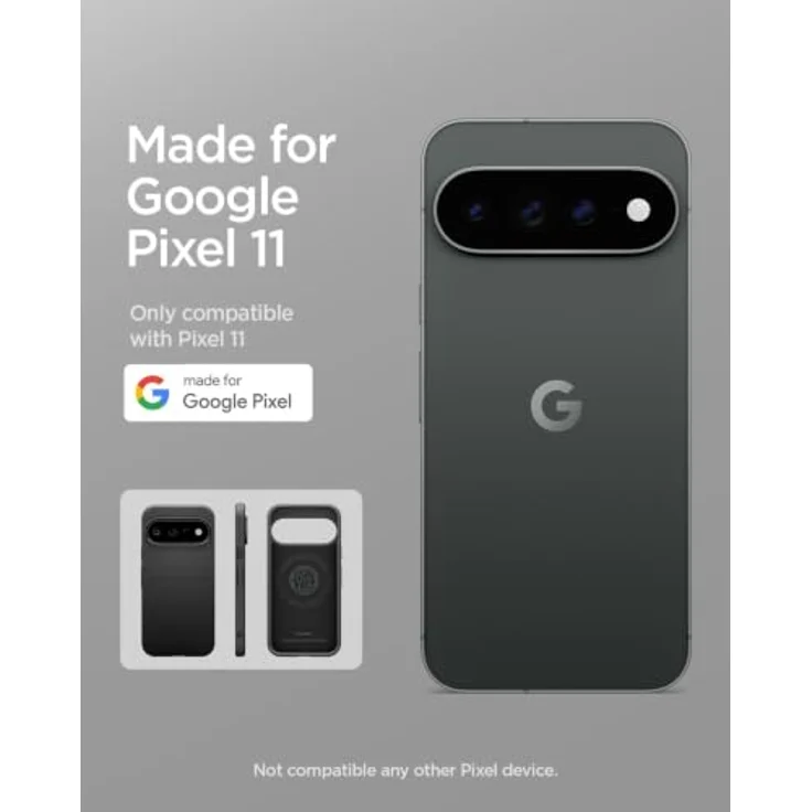 Spigen Liquid Air MagSafe, Schutzhülle für Google Pixel 11, robustes TPU, matte black, integrierte Magnete, Air Cushion Technologie – Bild 2