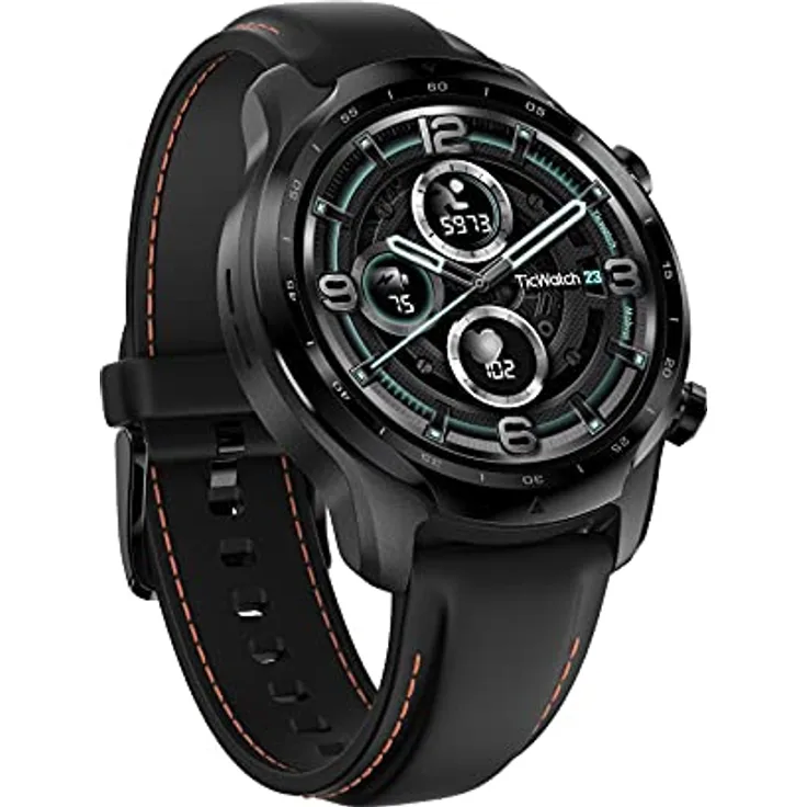 Ticwatch Pro 3 GPS-Smartwatch für Männer und Frauen, Wear OS von Google, Dual-Layer-Display 2.0, Lange Akkulaufzeit