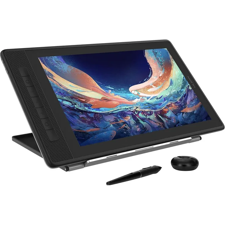 HUION Kamvas Pro 13 Grafiktablett, 13,3 Zoll QHD+ mit 145 % sRGB Farbdisplay, schwarz