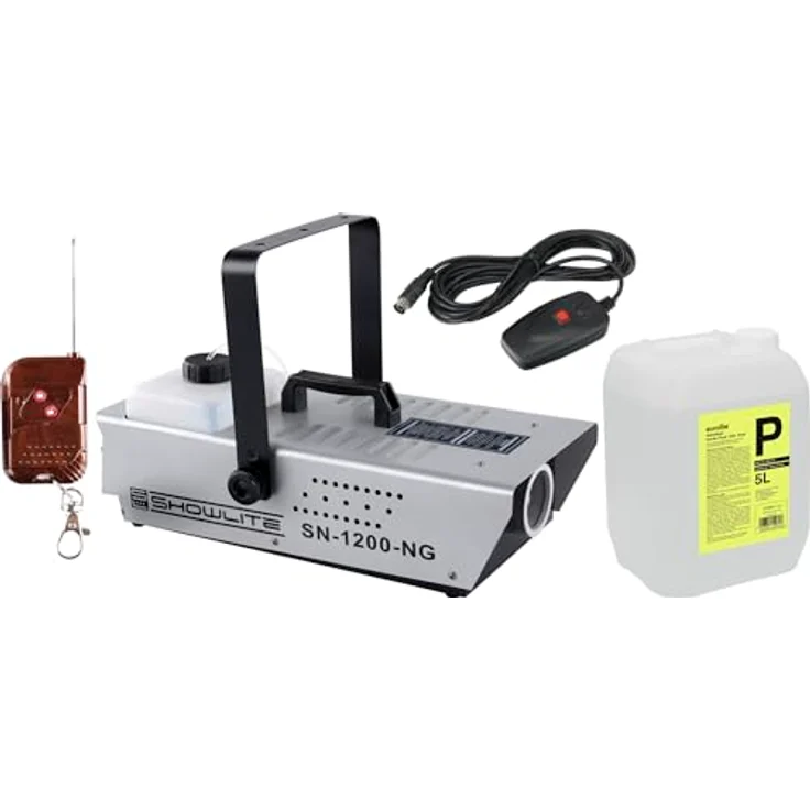 Komplettset Showlite SN-1200 Nebelmaschine 1200W inkl. Fernbedienung + 5 L Nebelfluid – Bild 2