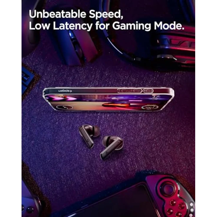 Spigen SA2402 ANC PRO TWS Kopfhörer, In-Ear mit aktiver Geräuschunterdrückung, 30 Stunden Akkulaufzeit, Bluetooth 5.2, Weiß – Bild 4