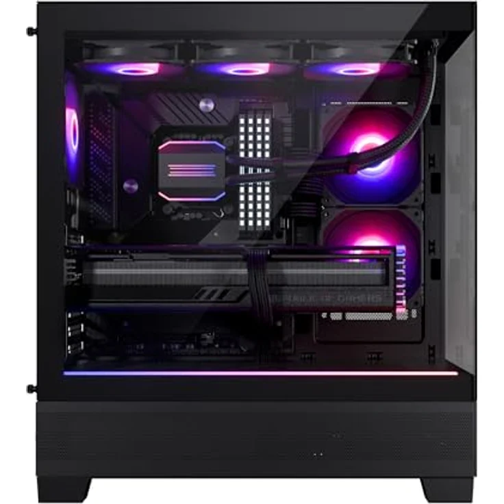 Phanteks XT View (E-ATX, Mini ITX, mATX, ATX), PC Gehäuse, Schwarz – Bild 8