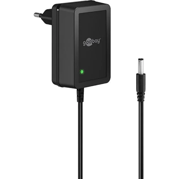 goobay 64975 Universal Netzteil 12 V / 18 W 1,5 A Steckernetzteil/Ersatznetzteil mit DC-Stecker 5,5 mm x 2,1 mm für TV Box, Router, LED-Streifen, Videokamera / 1.8 Meter – Bild 2