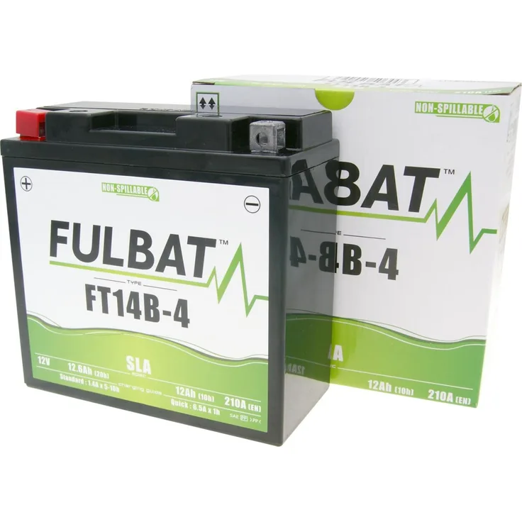 Fulbat FT14B-4 SLA, wartungsfreier VRLA-Akku für alle Positionen, wasserdicht und kältegeeignet