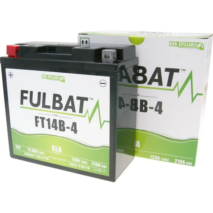 Fulbat FT14B-4 SLA, wartungsfreier VRLA-Akku für alle Positionen, wasserdicht und kältegeeignet – Bild 1