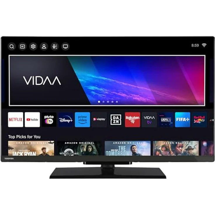 Toshiba 32LV3F63DAZ, 32 Zoll Full HD Smart TV mit HDR, Triple-Tuner und VIDAA Smart TV, Schwarz – Bild 2