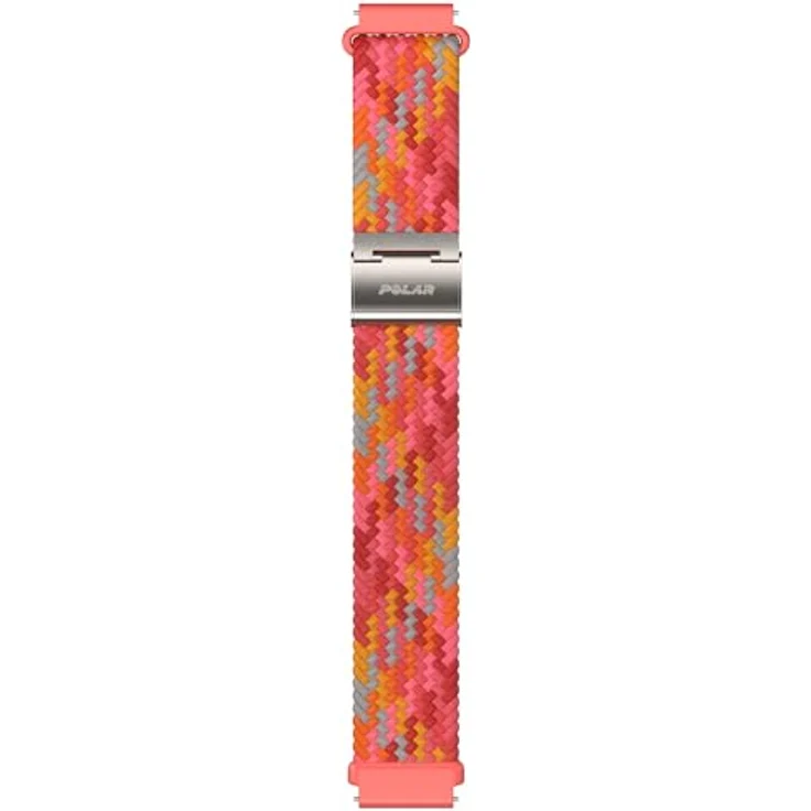 Polar WB20mm Braided Yarn Uhrenarmband, Rot, 20 mm Textil, weich und flexibel – Bild 1
