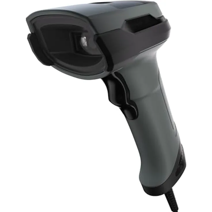 Safescan 330-W, Barcodescanner für 1D- und 2D-Barcodes mit USB-Kabel, Plug & Play, inkl. Ständer, für beschädigte und farbige Codes