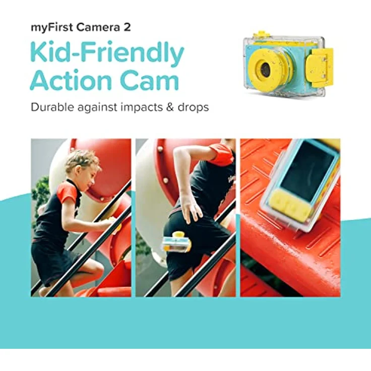 OAXIS myFirst Camera 2 - Kinder-Unterwasserkamera zum Schnorcheln, Shutterbug, wasserdicht, echte 8 MP, inkl. 16 GB Karte – Bild 2