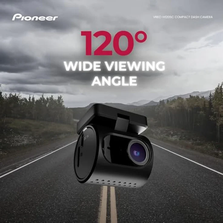 Pioneer VREC-H120SC Dashcam, 1 Kanal, 1,5K Auflösung, 120° Sichtfeld, ai.sense App, Schwarz – Bild 5