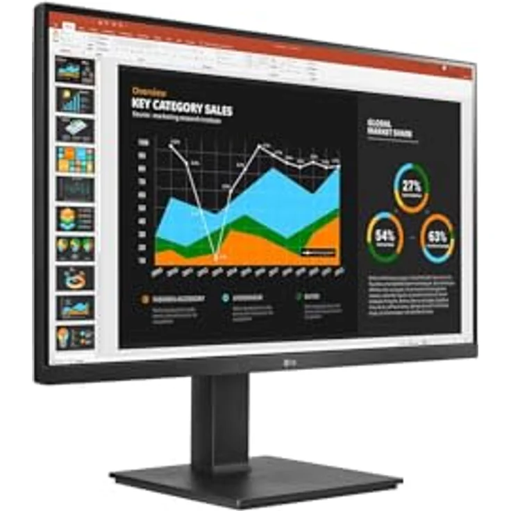 LG 27BQ75QB-B, 27" IPS Monitor, 2560 x 1440 QHD, 75Hz, USB Type-C™, ergonomisch verstellbar, mit integrierten Lautsprechern – Bild 4