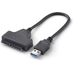 conecto, USB 3.0 auf SATA Adapter für 2.5 Zoll Festplatten/Laufwerke, UASP Unterstützung, 5 GB/s, schwarz