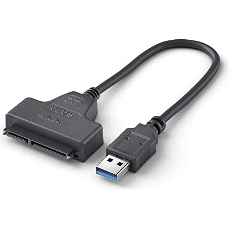 conecto, USB 3.0 auf SATA Adapter für 2.5 Zoll Festplatten/Laufwerke, UASP Unterstützung, 5 GB/s, schwarz