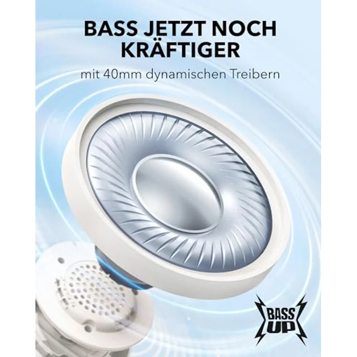 soundcore H30i Kabellose On-Ear Kopfhörer, Faltbares Design, Purer Bass, 70h Wiedergabe, Bluetooth 5.3, Leicht und bequem, App Steuerung, Multipoint-Verbindung – Bild 2